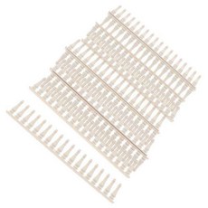 shangren 마이크로 정원 흰색 플라스틱 울타리 DIY 장난감 조경 정원 액세서리, 3x20cm, 화이트