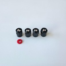 현대 N라인 타이어 에어캡 밸브캡 마개 현대자동차 4P 블랙, 검정, 4개