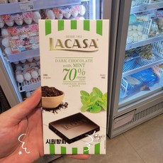 홍콩 구매대행 스페인 피스타치오 초콜릿 밀크 다크 민트 라카사 초콜릿, 1개, A. 민트 초콜릿 칩 100g