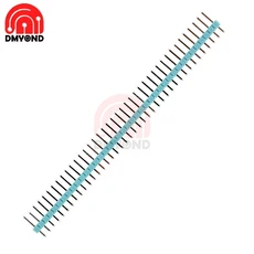 10 pcs 단일 행 남성 핀 헤더 40pin 2 54mm 스트레이트 스트립 커넥터 pcb 보드 diy 납땜 용접, 02 Green