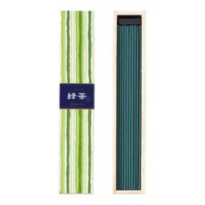日本香堂 Kayuragi 系列線香 附香立, 綠茶, 綠茶