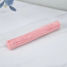 小布的雜貨 DIY毛根扭扭棒手作材料包 馬卡龍色系鐵絲毛條 100入, 1個, 毛根 - 粉玉100入, 粉玉