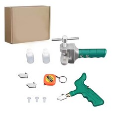 타일컷팅기 재단 포세린 타일자르기 휴대용 수동 유리 커터 세트 유리/타일 절단 도구 용 타일 오프너 다기능, SET 4, 1