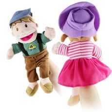 더가몽 역할놀이 인형극 소품 입벌어지는 손인형, 소녀