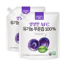 내추럴박스 유기농 푸룬즙 NFC 착즙주스, 2개, 500ml