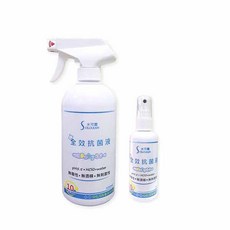 水可靈次氯酸全效優惠組 500ml噴瓶*1+100ml*1瓶, 1個, 500ml