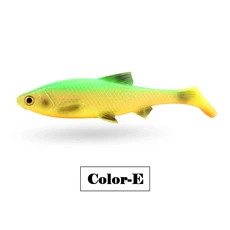스핀폴 3D 소프트 낚시 루어 플라스틱 스윔베이트 쉐드 패들 T테일 인조 미끼 (파이크 송어 배스 퍼치용, 01 Color E, 01 China Mainland, 02 7.8cm 5g