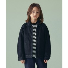 무신사 스탠다드 MUSINSA STANDARD KIDS 오버사이즈 데님 미니멀 재킷 자켓 [딥 인디고] MKCNJZX25-DI 418608
