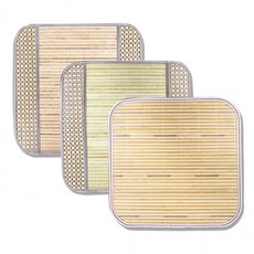 대나무 방석 2p 여름 통풍 쿨링 쿠션 차량 사무실 의자 거실 소파 방열 시원한, 대나무방석(브라운) 2장