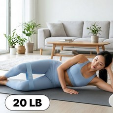 발렌코어 하체 운동 밴드 힙업 스쿼트 홈트 요가 루프밴드, 1개, 블루