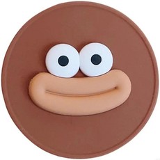 스트랩이있는 카메라 보호기 여행 사진 실리콘 렌즈 캡, 2. Coffee color, 1개