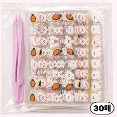 맘띵마켓 미니 야광 네일스티커 30장 세트 핀셋증정, 1개, 야광컬러