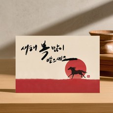 바른손카드 연하장 희망 질주