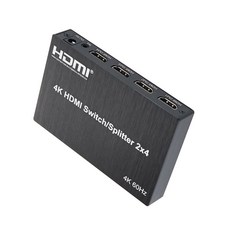 HDMI 매트릭스 선택기 2x4 Matrix 4K@60Hz, 1개, 상세페이지 참조