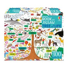Usborne 生命之樹拼圖書，300片拼圖，親子互動學習生物多樣性，激發孩子對大自然的好奇心, Usborne UK