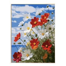 호인트 diy 명화그리기 유화 피포페인팅 컬러링키트 대형 40x50cm, 1개, 009코스모스피크닉