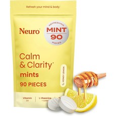 Neuro mints 뉴로 Calm Clarity 허니 레몬 민트 90정, 알약/캡슐, 1개