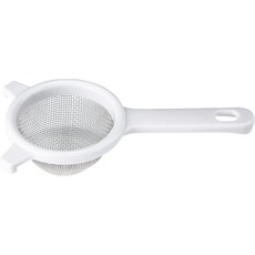 셰프 크래프트 클래식 스테인리스 스틸 메쉬 스트레이너 3인치 흰색, 1_3 inches in, White
