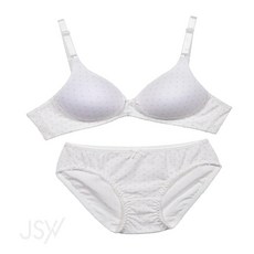 웍스비 노와이어 주니어 A컵 브라팬티세트 주니어언더웨어