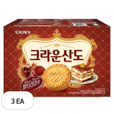 크라운산도 밤 티라미수, 323g, 3개