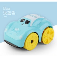 IRELLI 趣味發條水陸兩棲車 寶寶洗澡戲水玩具 淺藍色 防摔耐撞 ABS材質, 1個