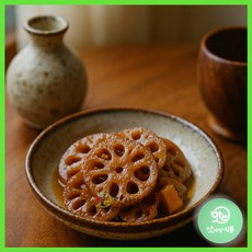 연근조림(그린) 4kg 식당 대용량 업소용 반찬 밑반찬 연근 조림, 1개