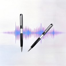 니치유 휴대용 녹음기 스마트 녹음펜 초소형 볼펜녹음기, 블랙