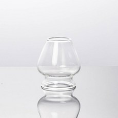 Minimood 차전 스탠드 클리어/핑크 유리제 높이 6.6cm × 폭 4.2cm × 길이 6cm 말차 도구 차도 액세서리 (투명)