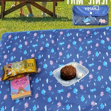 공룡 국산 가방 일체형 1인용 양면 방수 소풍 돗자리 피크닉 매트 휴대용 감성 비치 캠핑 등산 공원, 가방일체형 양면방수 1인용 피크닉 매트_33 꿀벌 민트