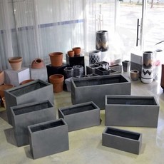 FRP 그레이 직사각화분 60X30 빈티지토분 인테리어화분, 1개
