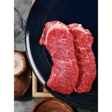 [고기가족] 1등급 한우 채끝 250g 마블링 좋은 한우 구이용, 1개