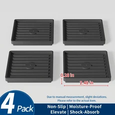 높이 조절 가능한 가구 패드(1cm/1.7cm/2.5cm) – 테이블 및 의자 미끄럼 방지 방습 쌓을 수 있는 라이저, 03 09 M 4pcs