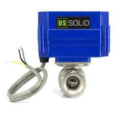 풀 포트가 있는 스테인리스 스틸 전기 밸브 9-24V DC 5 와이어 설정 열림/닫힘 위치를 위한 표시등과 호환 (Size-0.25 Inch Color-Steel)
