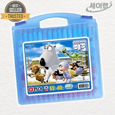 세이랩 [동아] 크레파스 55색 60본 파랑 캐릭터랜덤 유아미술