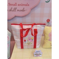 卡娜赫拉 夢時代來店禮 粉紅兔兔造型包 體重計, 1個, 可愛花花保冷提袋