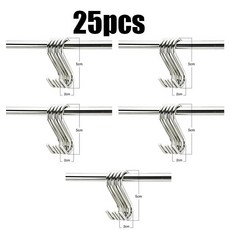 후크 벽걸이형 욕실 주방 캐비닛 도어, 1개, 8. 25pcs Trumpet