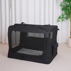 多功能寵物籠 摺疊便攜式外出旅行用品 適用於汽車, 黑色, 1個