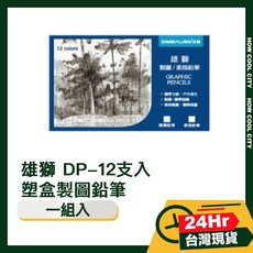 雄獅 DP-12支入塑盒製圖鉛筆 (24小時出貨) - 學生/設計師/製圖專用, 1個, 製圖鉛筆