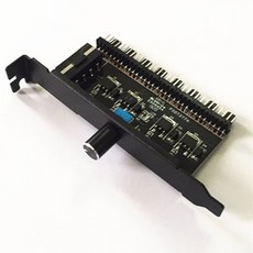 小白的生活工場 機箱PCI風扇調速器 8路單旋鈕, 1個