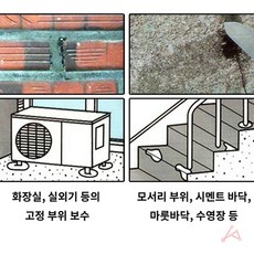 빨리굳는 시멘트 백색 급결 보수용 깨진부위, 1개, 본상품선택