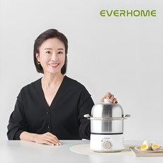 에버홈 올스텐 2단 찜기 매일찜 계란찜기 30분 타이머 스팀 전기찜기 EV-EC7000, 올스텐 2단찜기EV-EC7000