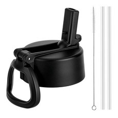Prurex 써모플라스크 Takeya Simple Modern IRON °FLASK 넓은 입구 병용 빨대 뚜껑 354-1.9L(12-64온스) 누출 방지 교체 뚜껑, 1팩