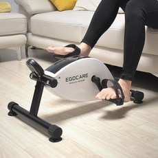 (별도조립x+매트 사은품)이고케어 가정용 미니 실내 재활 자전거, 블랙