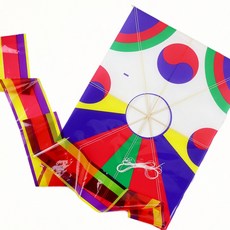 야외놀이 어린이 비닐 방패연 연 만들기 키트, 1개