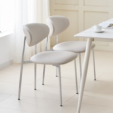 알엠즈 미엘 식탁의자 고급 편한 인테리어 카페 의자, 1개, 미엘 베이지