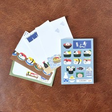 PAPIER PLATZ x concombre 貓咪便條紙, 1個, 03.壽司 51507