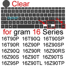 키보드 커버 LG 그램 16 16T90R 16Z90P 실리콘 보호대 스킨 케이스, 10 Clear gram 16, 1개