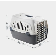 반려동물 벌집 켄넬 애견켄넬 반려동물케이지 캐리어 이동장 이동가방, 1개, 화이트