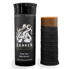 Kraken Bat Grip 야구 배트 및 기타 스포츠 장비용 배팅 파인 타르 그립 스틱 인핸서 브라운 원 사이즈 193349