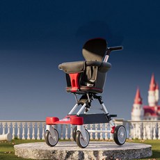 접이식 유모차 여행용 경량 휴대용 캐릭터 기내용, 1개, 미키 B